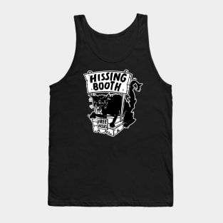 Funny Goth Black Cat Hissing Booth - For Cat Moms & Cat Dads Tank Top